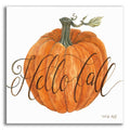 Epic Art 'Hello Fall Pumpkin' by Cindy Jacobs, Acrylic Glass Wall Art