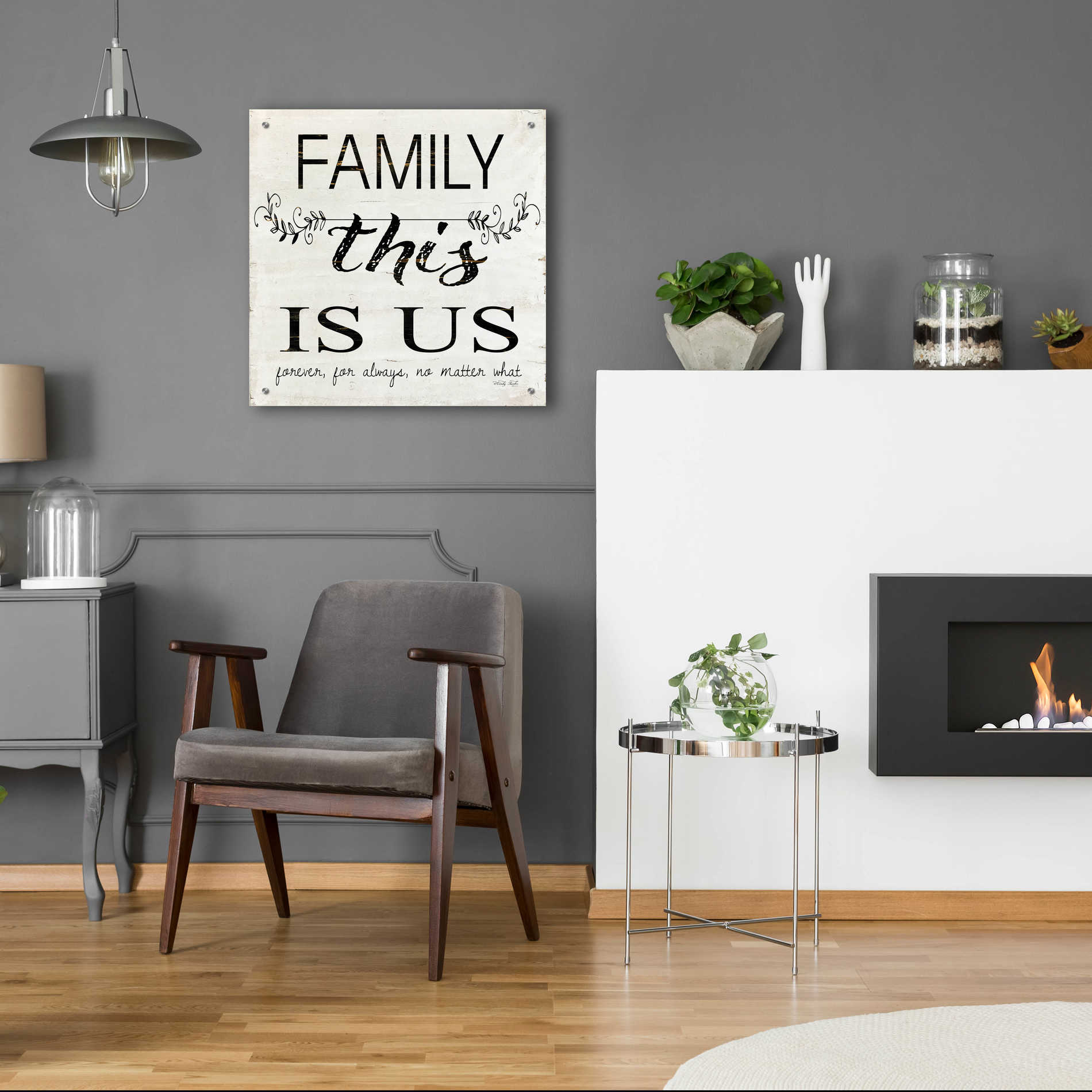 Epic Art 'Family - This is Us' by Cindy Jacobs, Acrylic Glass Wall Art,24x24