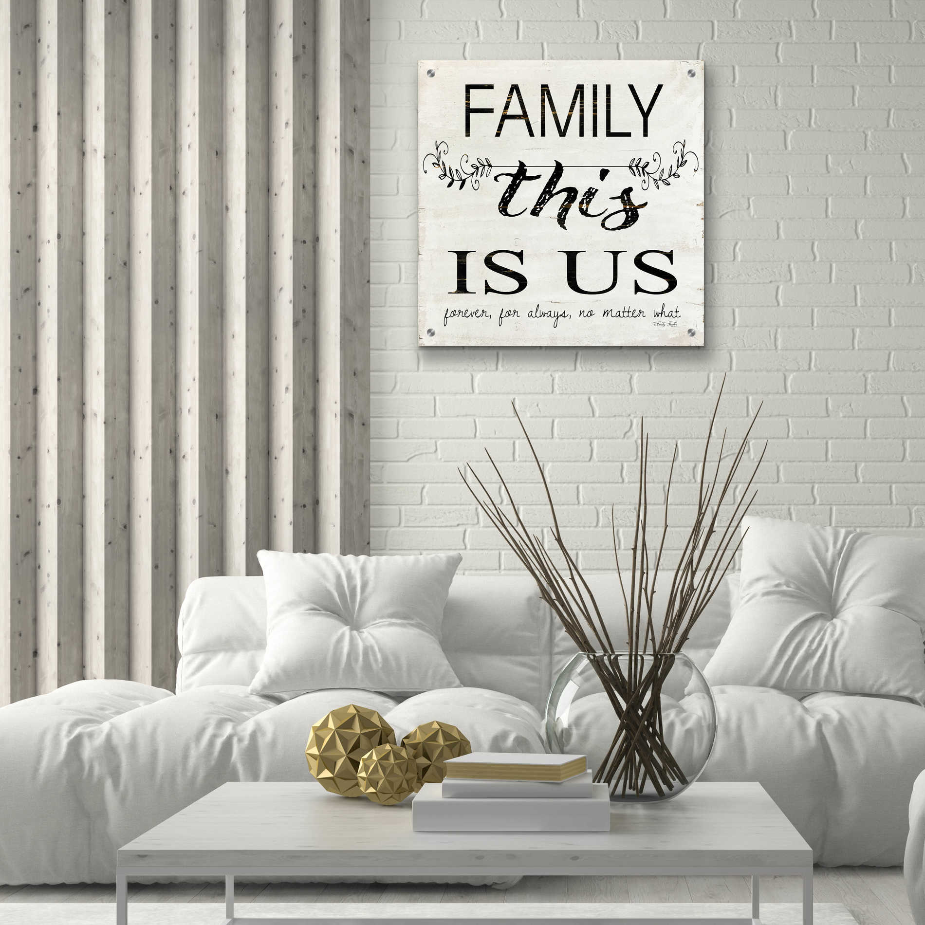 Epic Art 'Family - This is Us' by Cindy Jacobs, Acrylic Glass Wall Art,24x24