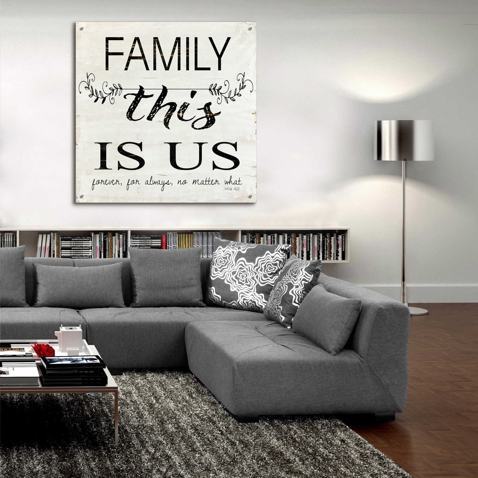 Epic Art 'Family - This is Us' by Cindy Jacobs, Acrylic Glass Wall Art,36x36