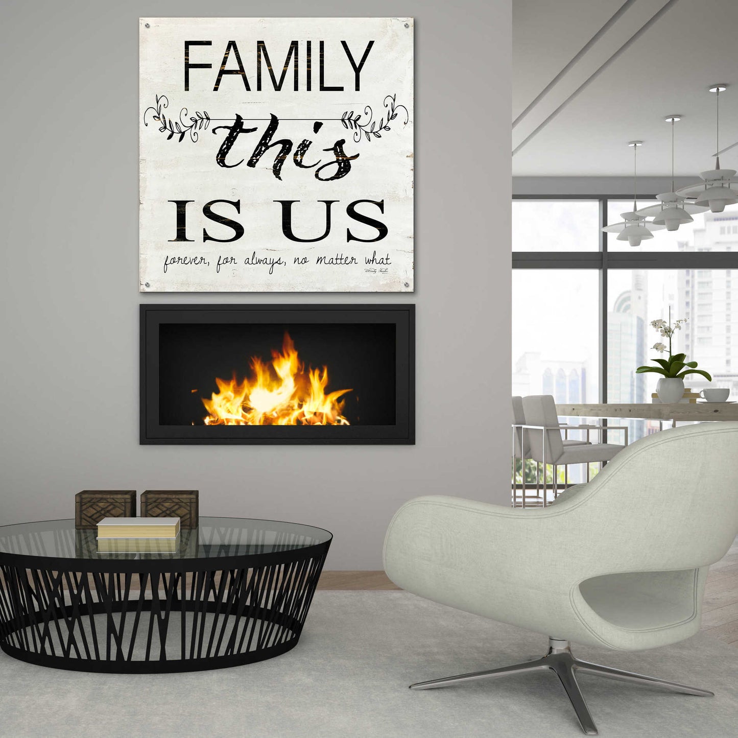 Epic Art 'Family - This is Us' by Cindy Jacobs, Acrylic Glass Wall Art,36x36