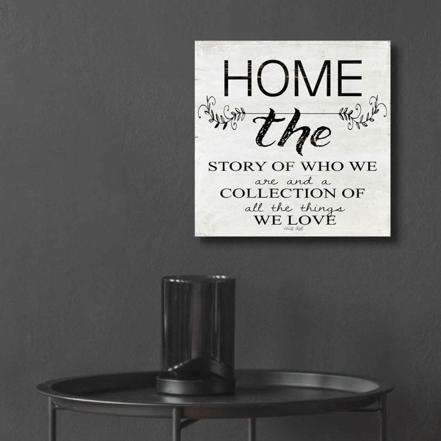 Epic Art 'Home - A Story of Who We Are' by Cindy Jacobs, Acrylic Glass Wall Art,12x12