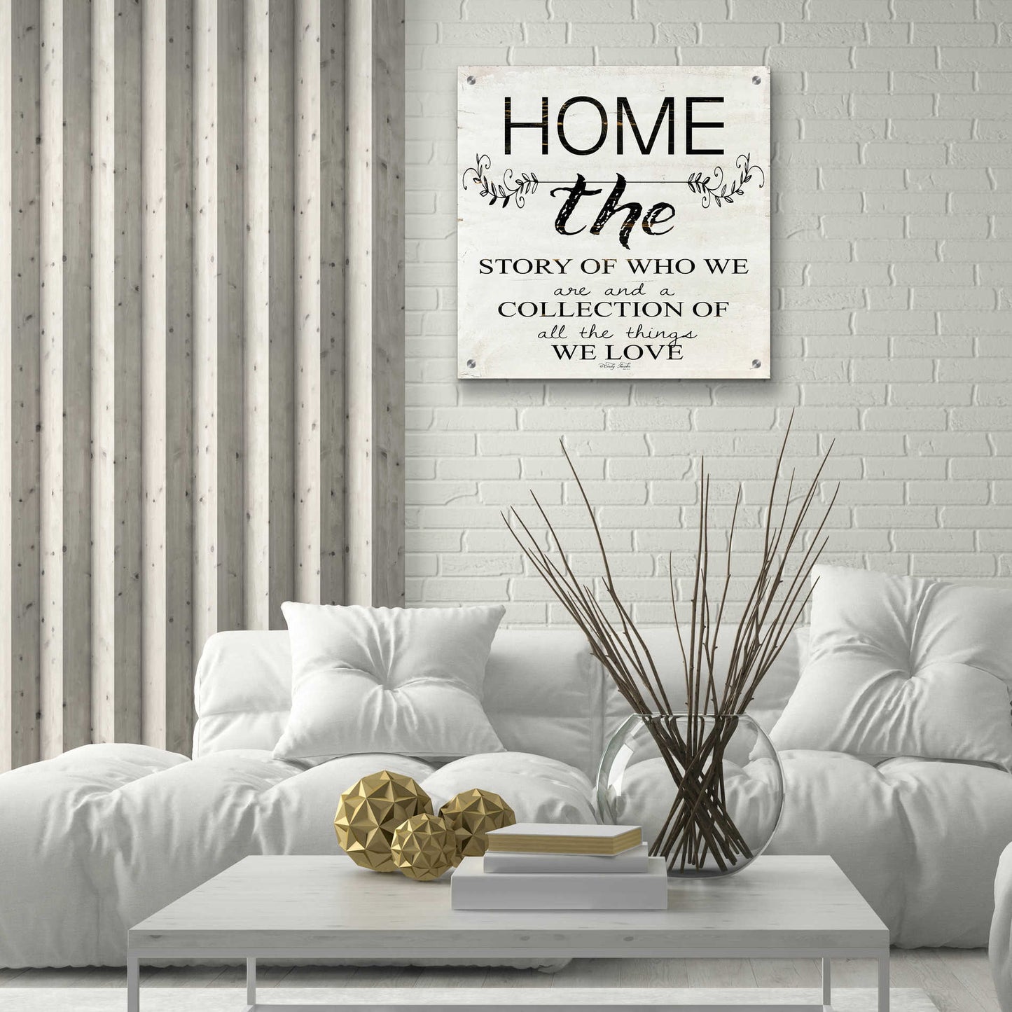Epic Art 'Home - A Story of Who We Are' by Cindy Jacobs, Acrylic Glass Wall Art,24x24