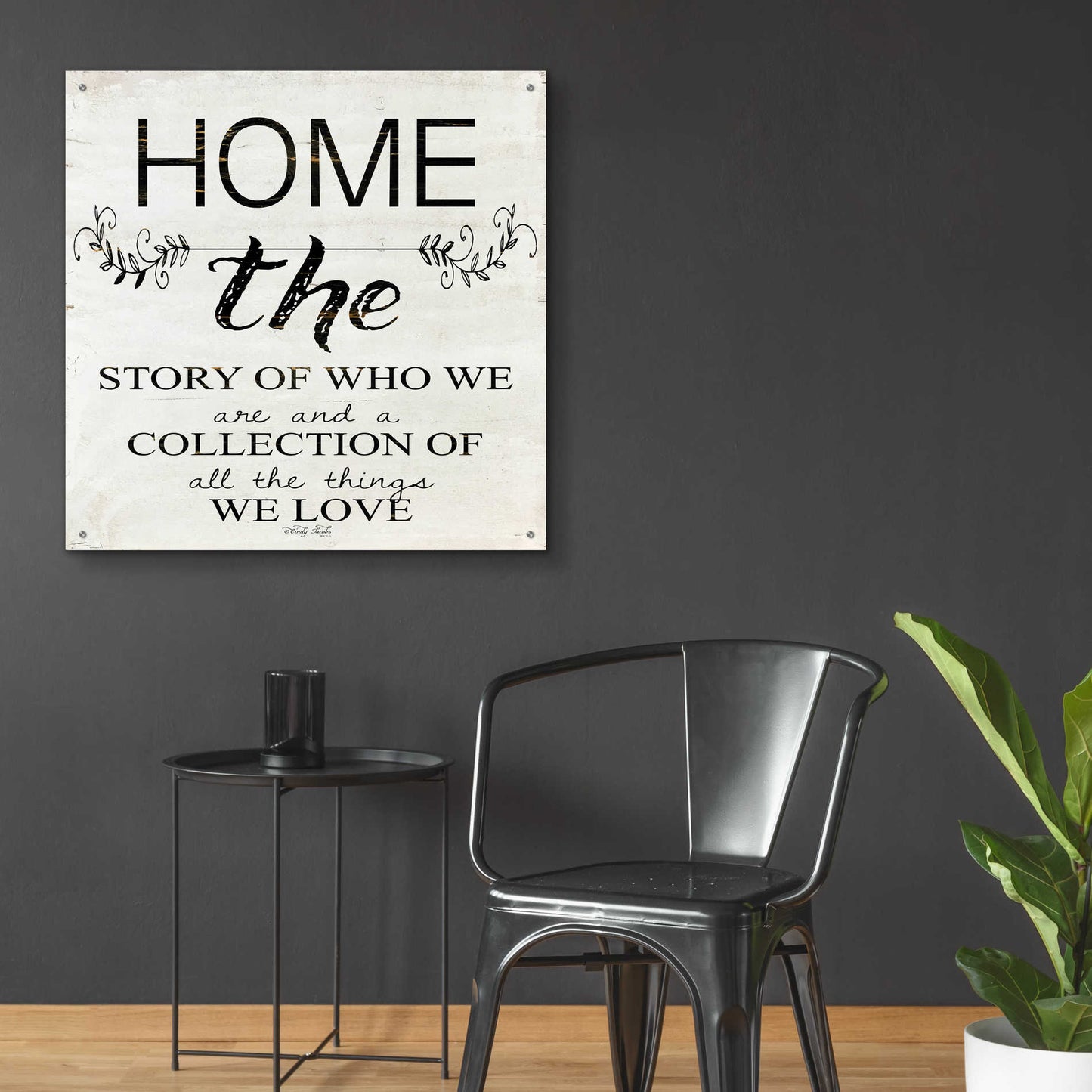 Epic Art 'Home - A Story of Who We Are' by Cindy Jacobs, Acrylic Glass Wall Art,36x36
