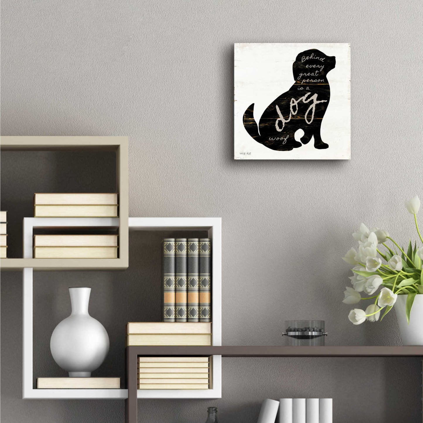 Epic Art 'Dog' by Cindy Jacobs, Acrylic Glass Wall Art,12x12