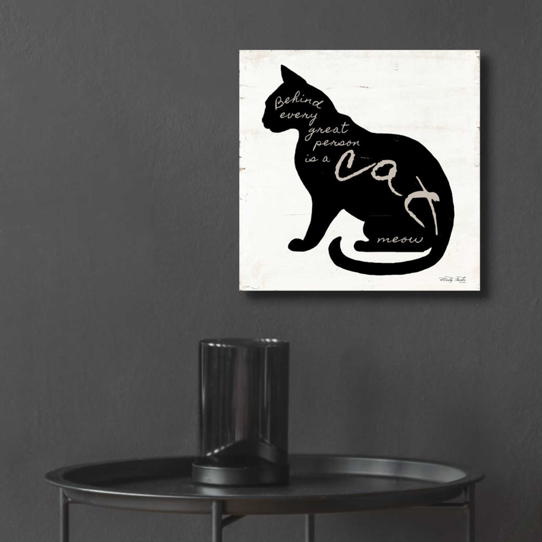 Epic Art 'Cat' by Cindy Jacobs, Acrylic Glass Wall Art,12x12