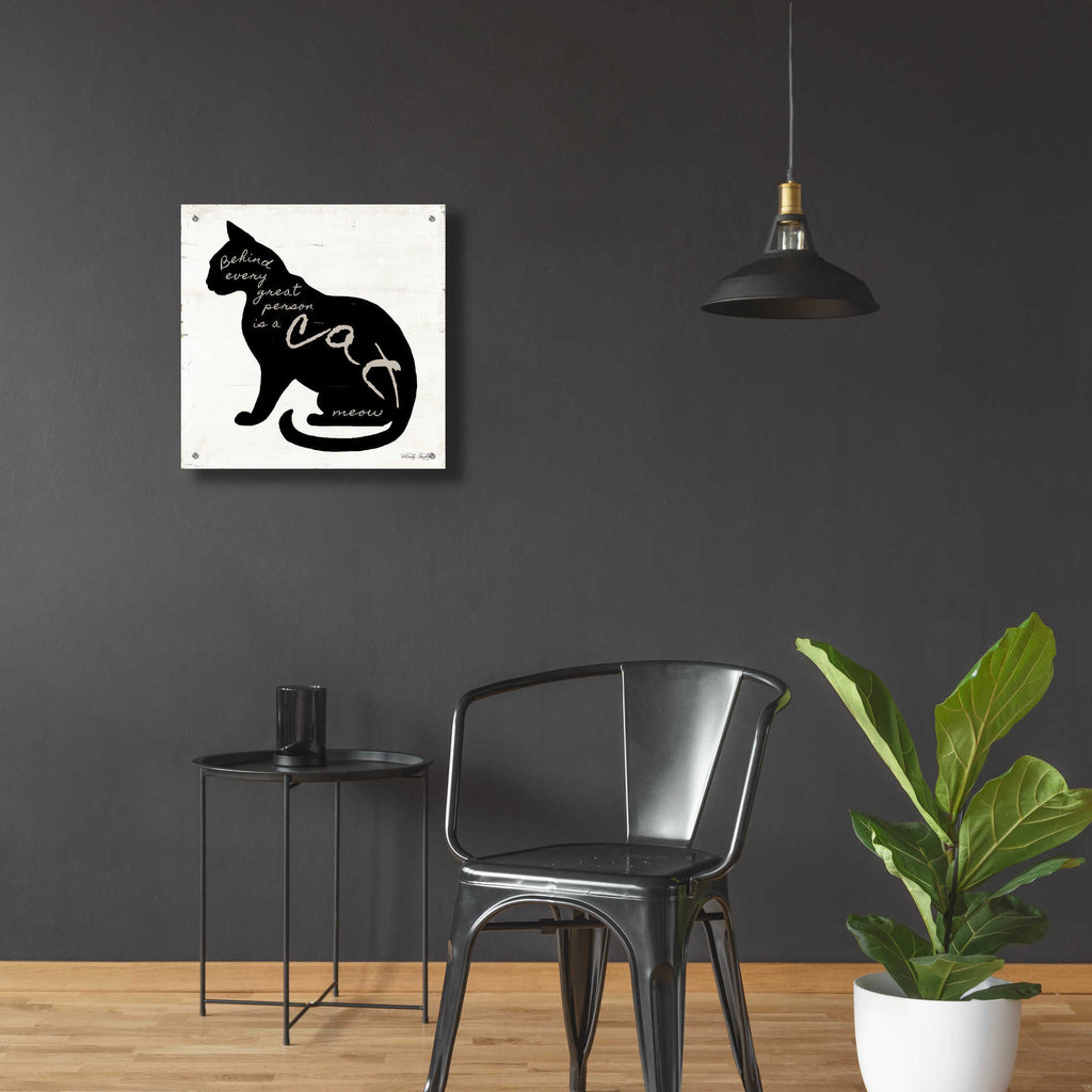 Epic Art 'Cat' by Cindy Jacobs, Acrylic Glass Wall Art,24x24