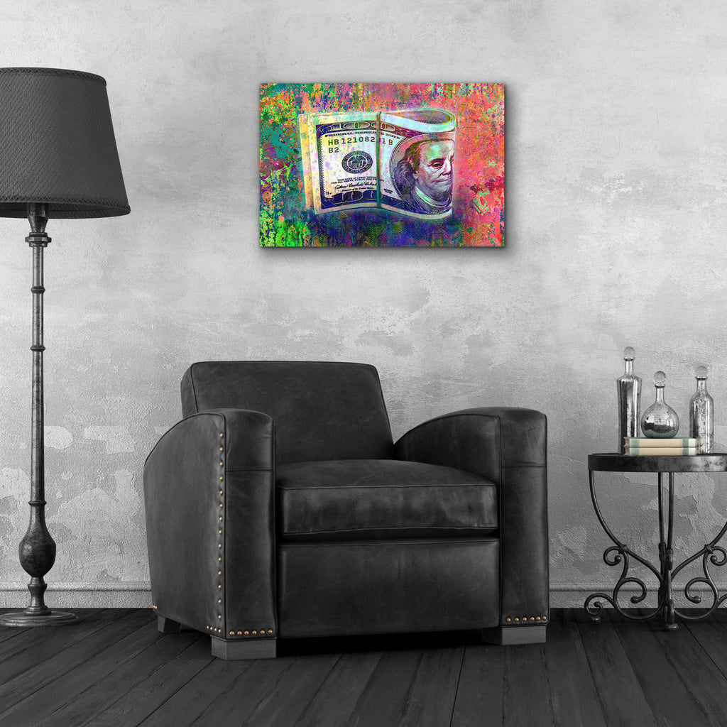 Epic Art 'Fat Stacks,' Acrylic Glass Wall Art,24x16