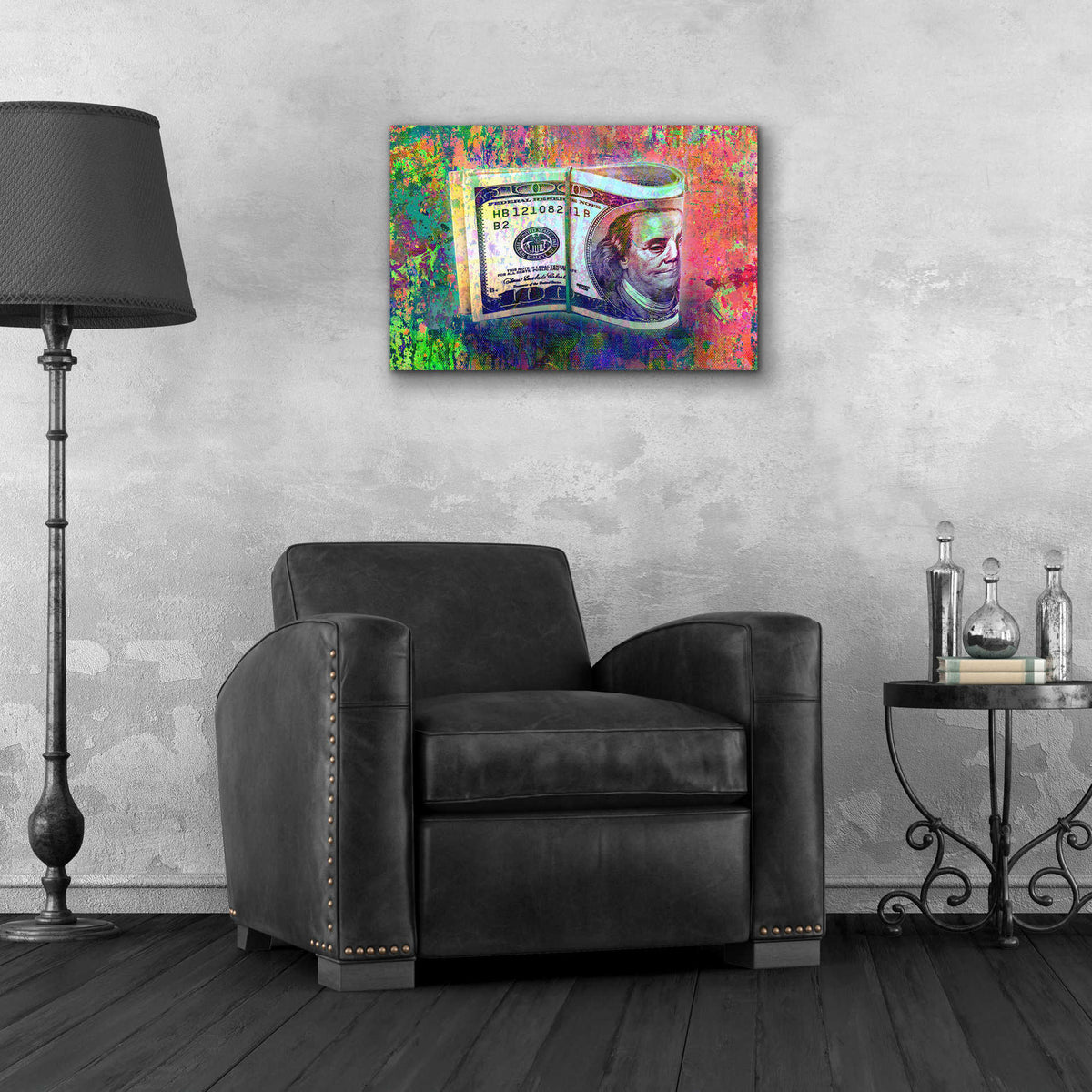 Epic Art 'Fat Stacks,' Acrylic Glass Wall Art,24x16