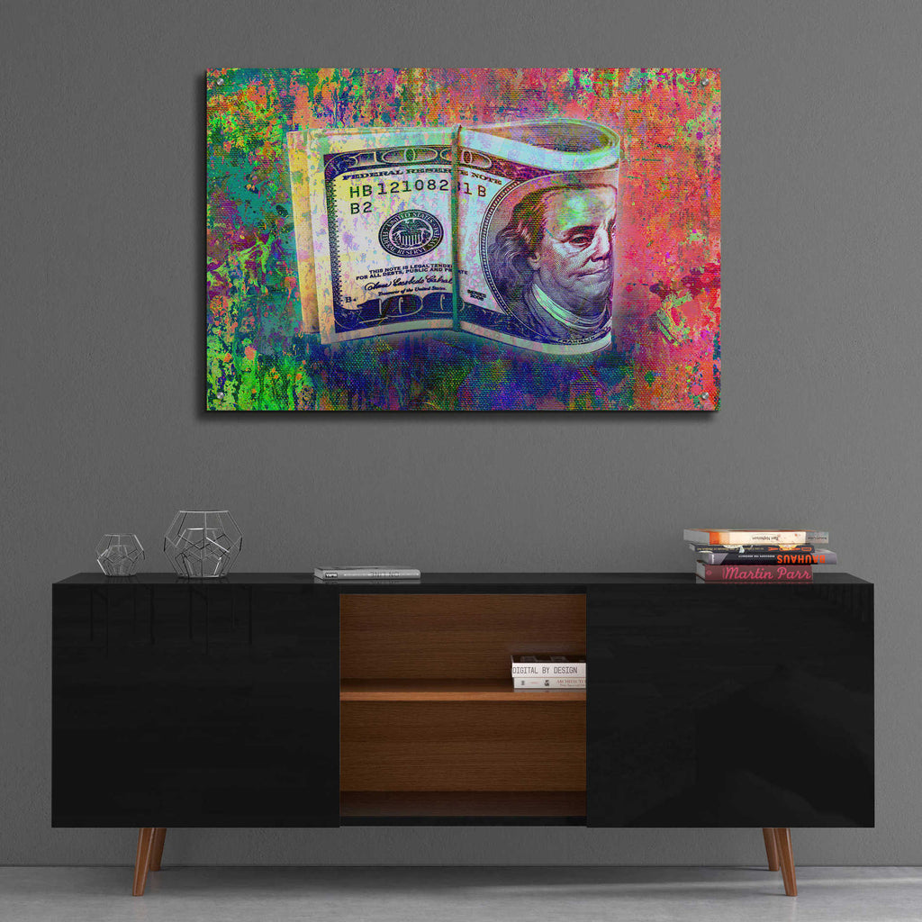 Epic Art 'Fat Stacks,' Acrylic Glass Wall Art,36x24