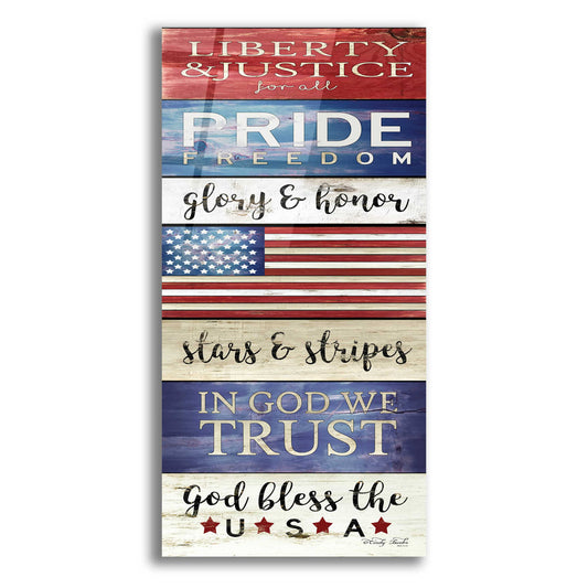 Epic Art 'God Bless the USA' by Cindy Jacobs, Acrylic Glass Wall Art,2-1