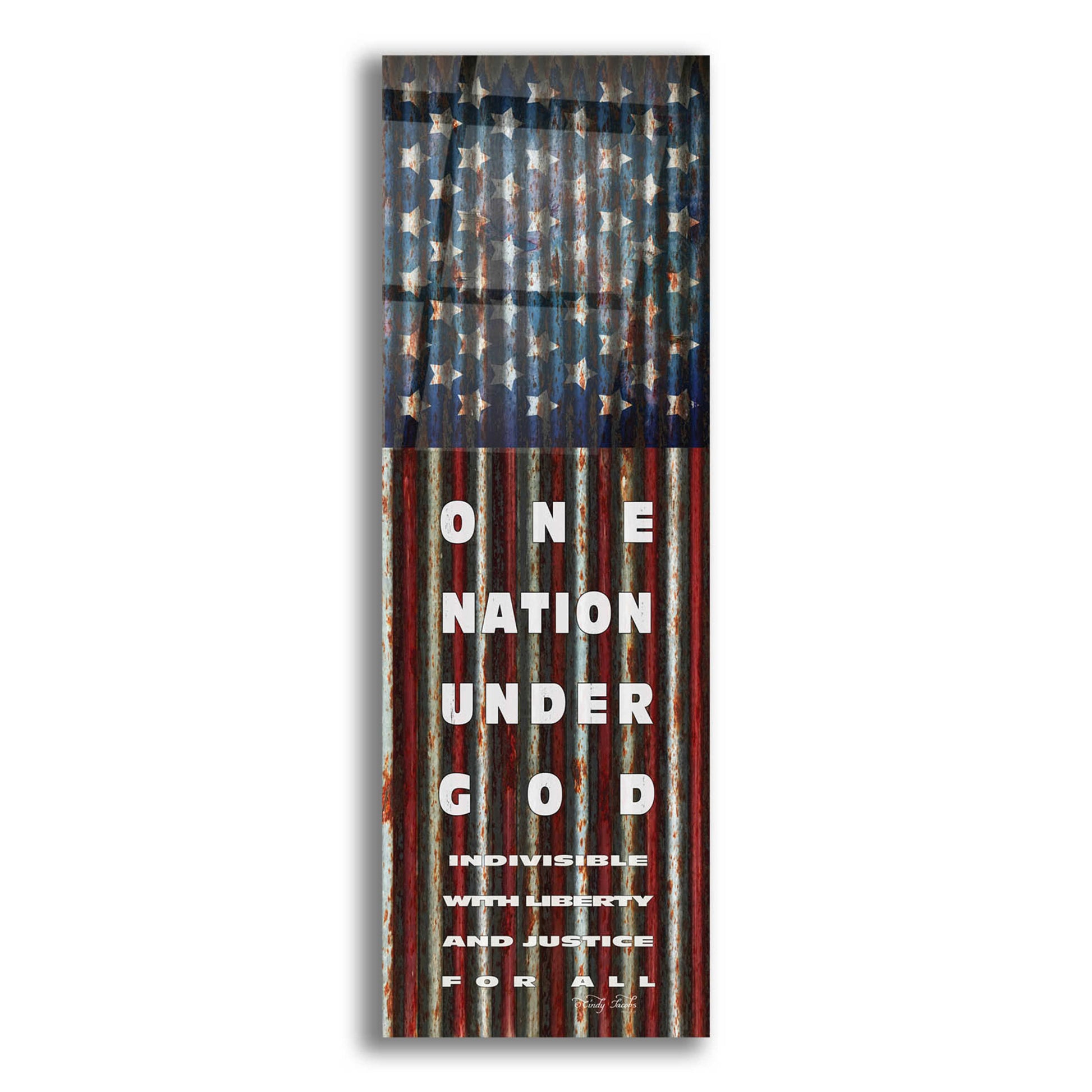Epic Art 'One Nation Under God' by Cindy Jacobs, Acrylic Glass Wall Art,3-1