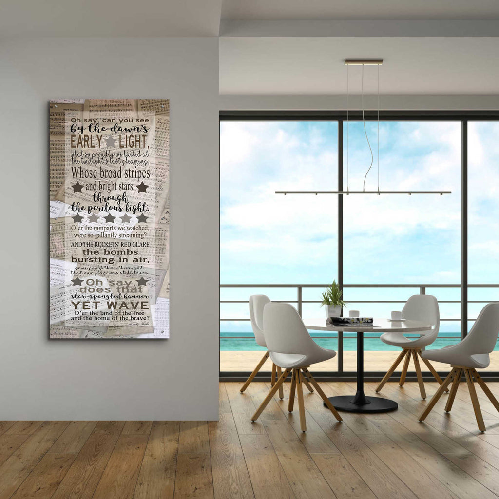 Epic Art 'Oh Say Can You See' by Cindy Jacobs, Acrylic Glass Wall Art,24x48