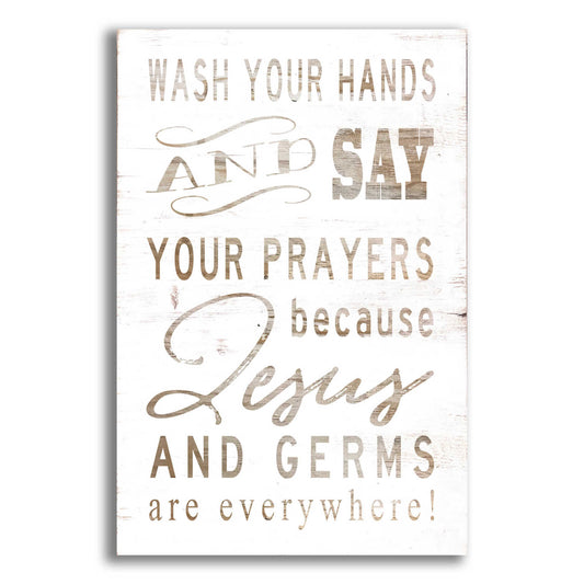 Epic Art 'Wash Your Hands' by Cindy Jacobs, Acrylic Glass Wall Art