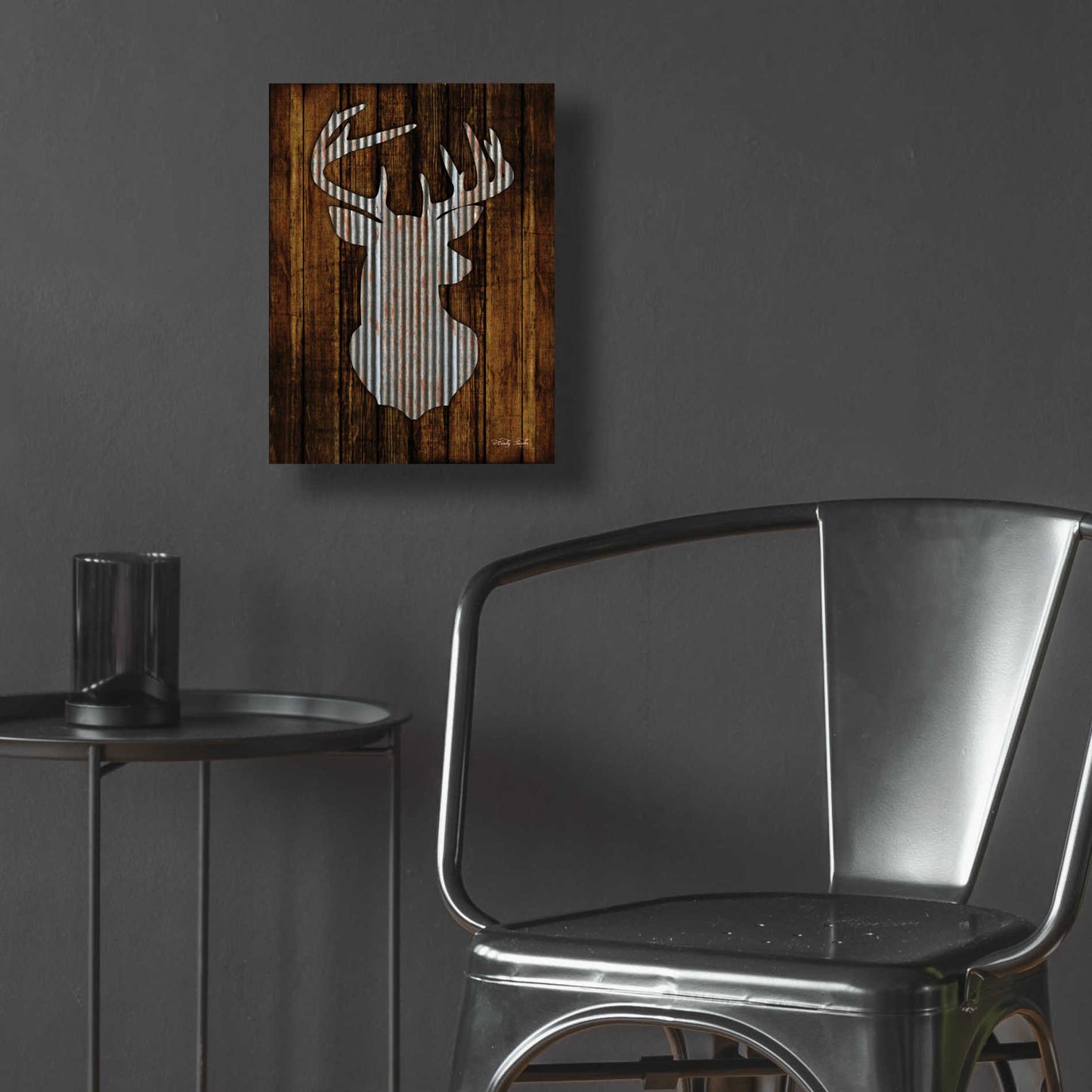 Epic Art 'Deer Head I' by Cindy Jacobs, Acrylic Glass Wall Art,12x16
