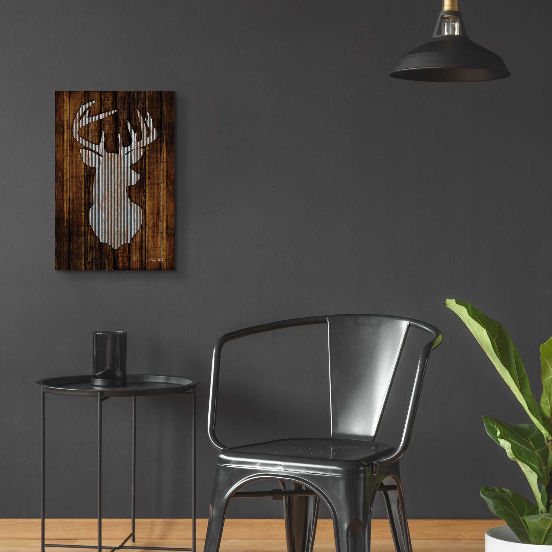 Epic Art 'Deer Head I' by Cindy Jacobs, Acrylic Glass Wall Art,16x24