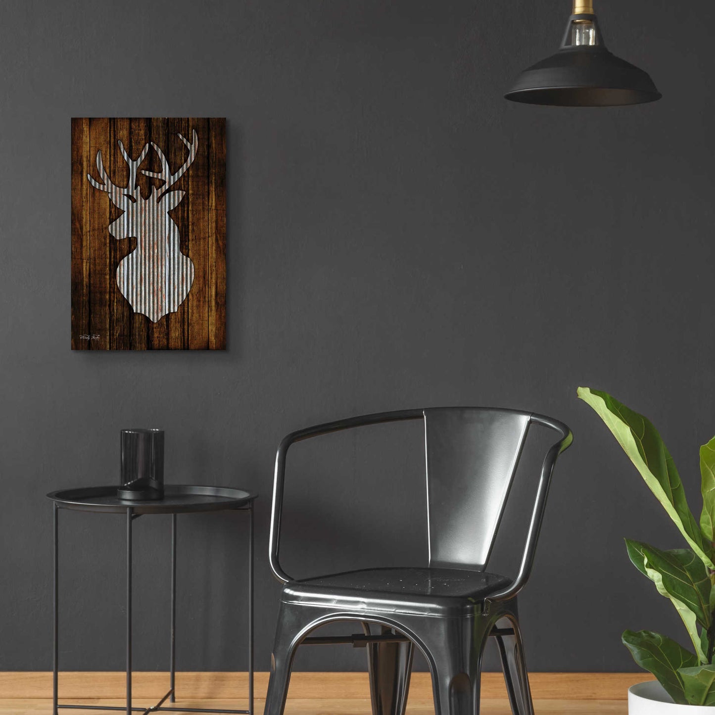 Epic Art 'Deer Head II' by Cindy Jacobs, Acrylic Glass Wall Art,16x24