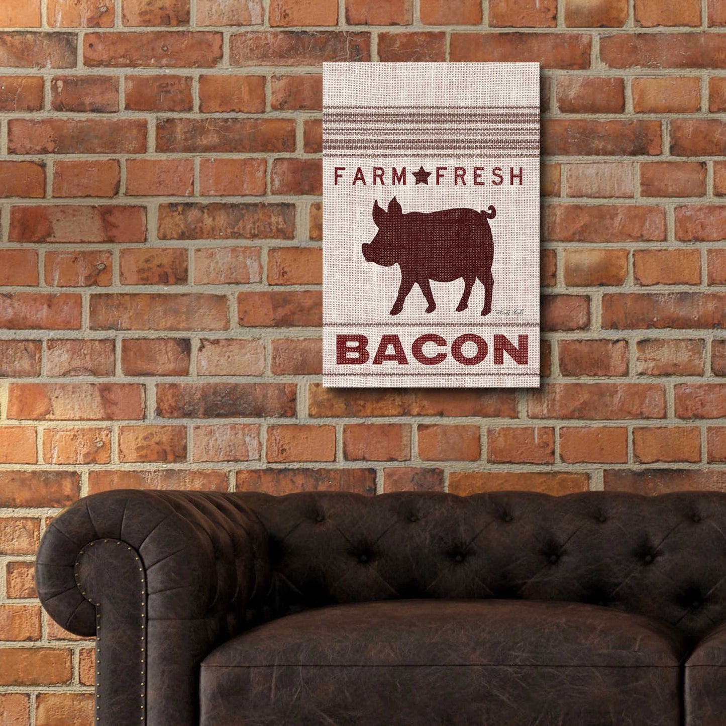 Epic Art 'Grain Sack Bacon' by Cindy Jacobs, Acrylic Glass Wall Art,16x24