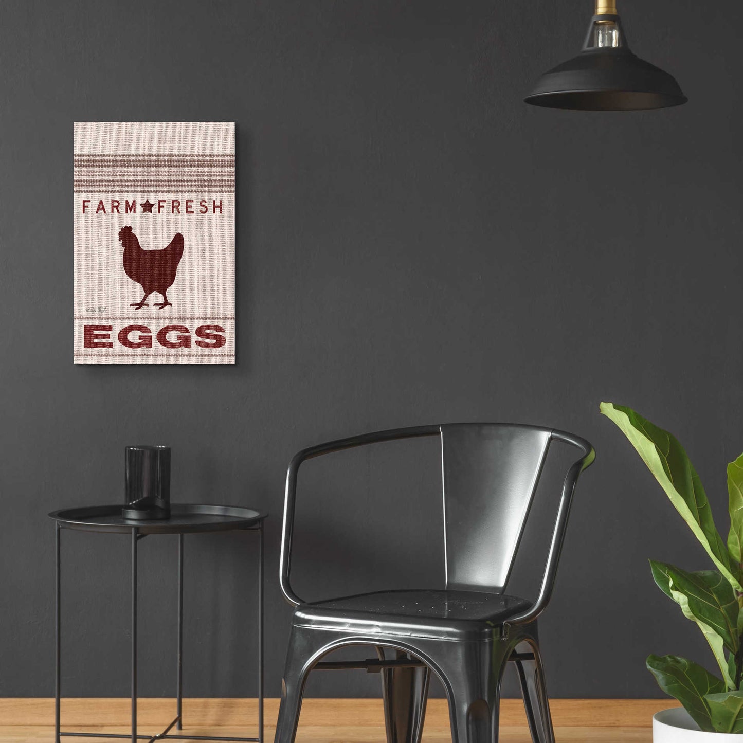 Epic Art 'Grain Sack Eggs' by Cindy Jacobs, Acrylic Glass Wall Art,16x24