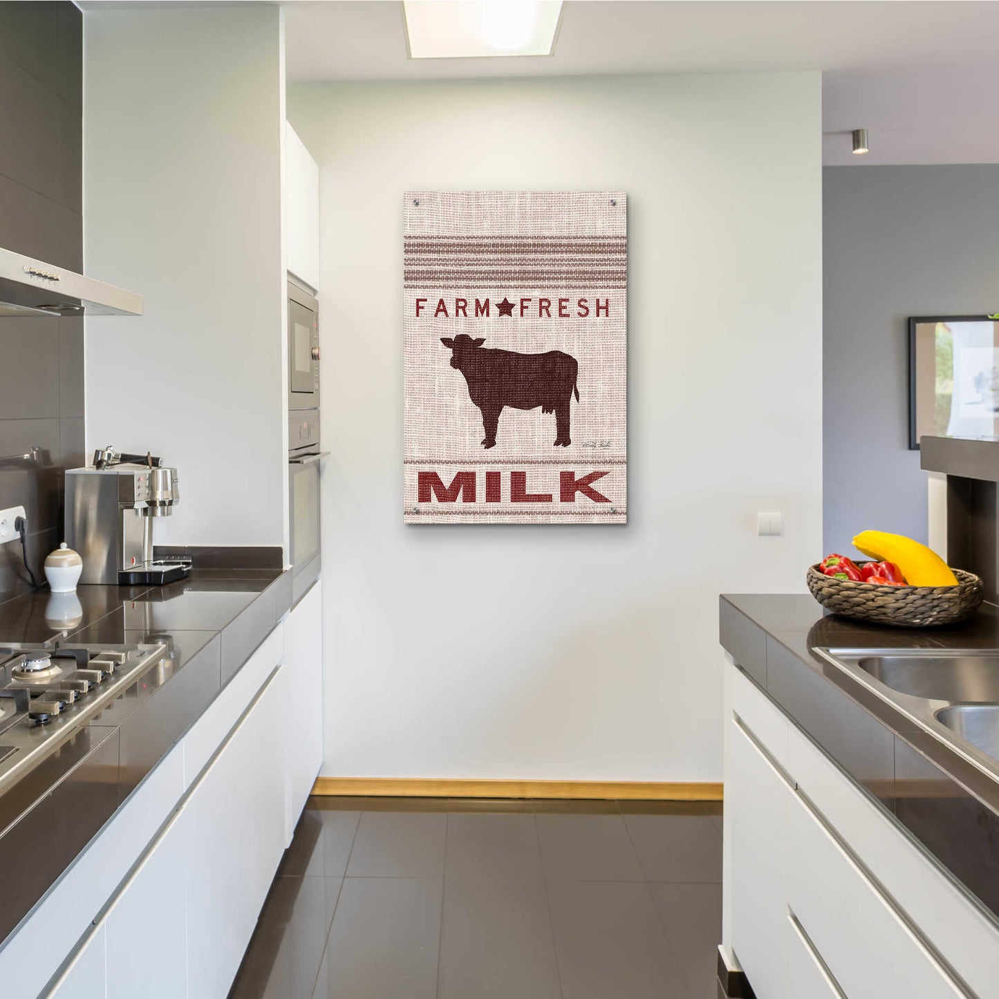 Epic Art 'Grain Sack Milk' by Cindy Jacobs, Acrylic Glass Wall Art,24x36