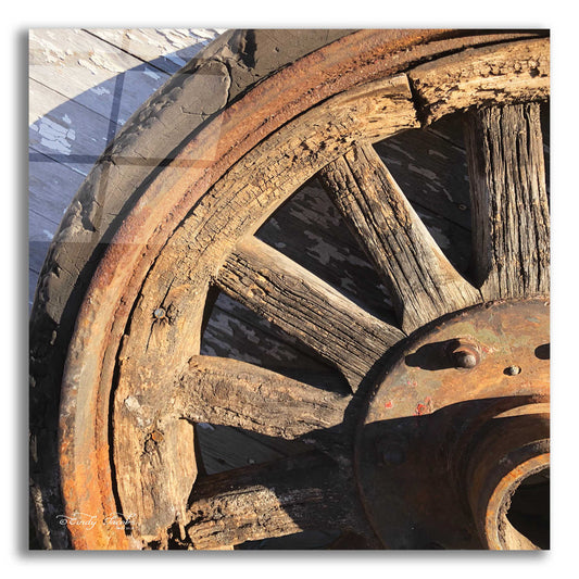Epic Art 'Old Wheel I' by Cindy Jacobs, Acrylic Glass Wall Art