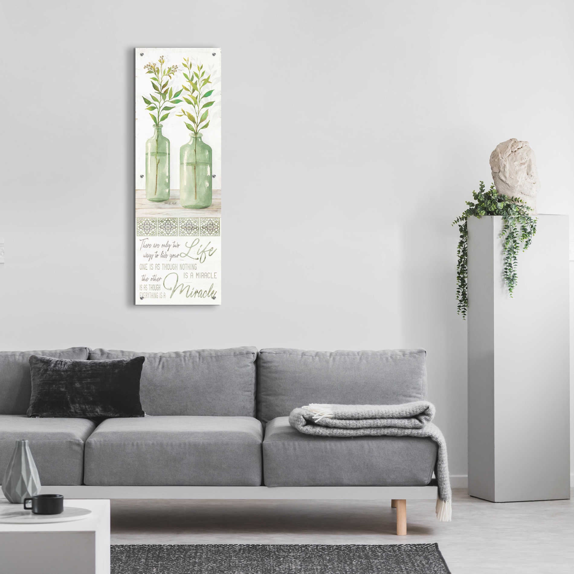 Epic Art 'Live Your Life' by Cindy Jacobs, Acrylic Glass Wall Art,16x48