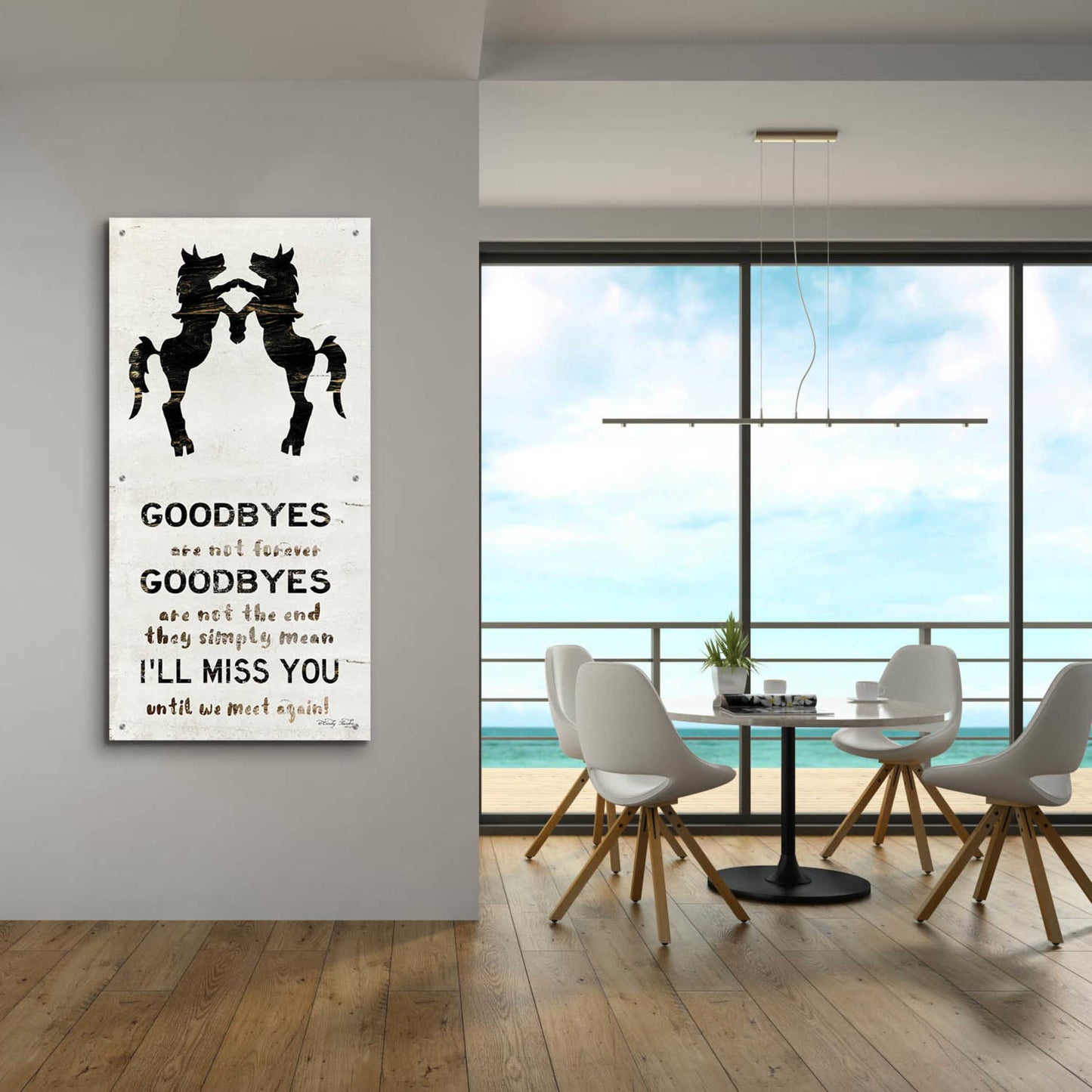 Epic Art 'I'll Miss You' by Cindy Jacobs, Acrylic Glass Wall Art,24x48