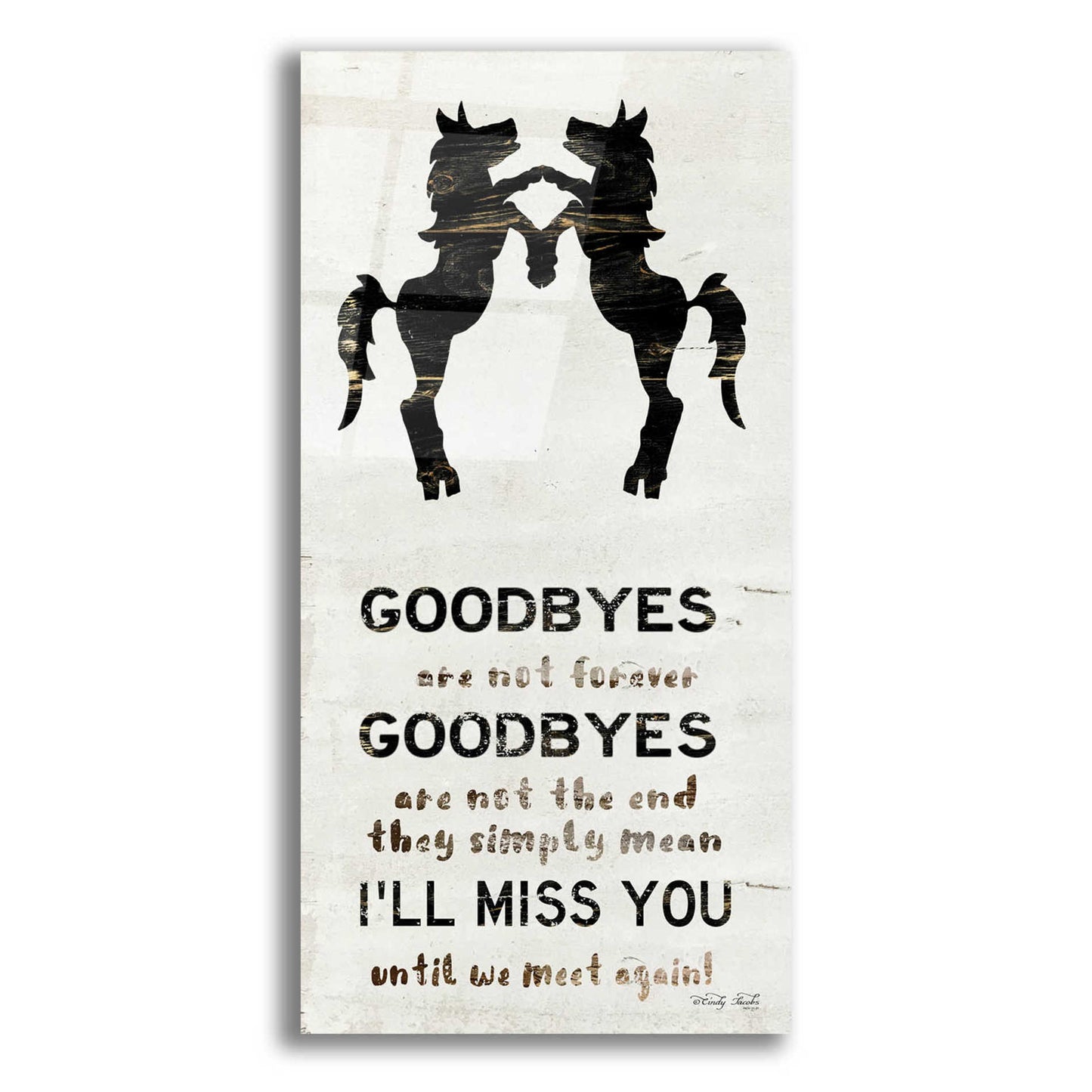 Epic Art 'I'll Miss You' by Cindy Jacobs, Acrylic Glass Wall Art,2-1