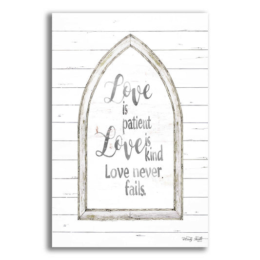 Epic Art 'Love is Patient Arch' by Cindy Jacobs, Acrylic Glass Wall Art