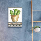 Epic Art 'Happy Cactus' by Cindy Jacobs, Acrylic Glass Wall Art,16x24