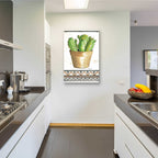 Epic Art 'Happy Cactus' by Cindy Jacobs, Acrylic Glass Wall Art,24x36