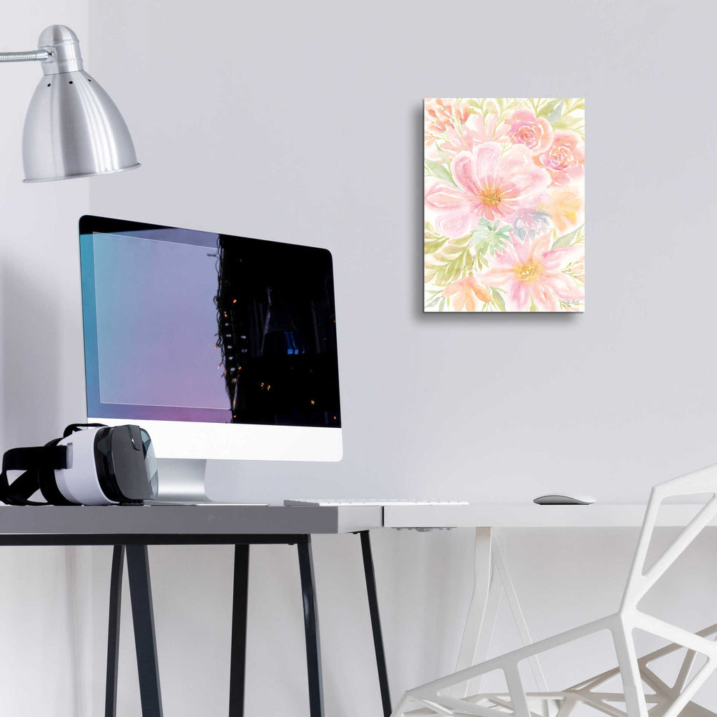 Epic Art 'Mixed Floral Blooms I' by Cindy Jacobs, Acrylic Glass Wall Art,12x16