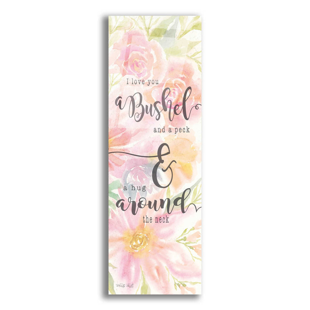 Epic Art 'I Love You a Bushel and a Peck' by Cindy Jacobs, Acrylic Glass Wall Art,3-1