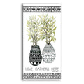 Epic Art 'Love Gathers Here Mud Cloth Vase' by Cindy Jacobs, Acrylic Glass Wall Art,2-1
