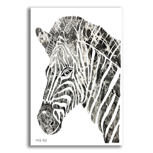 Epic Art 'Bright Zebra' by Cindy Jacobs, Acrylic Glass Wall Art