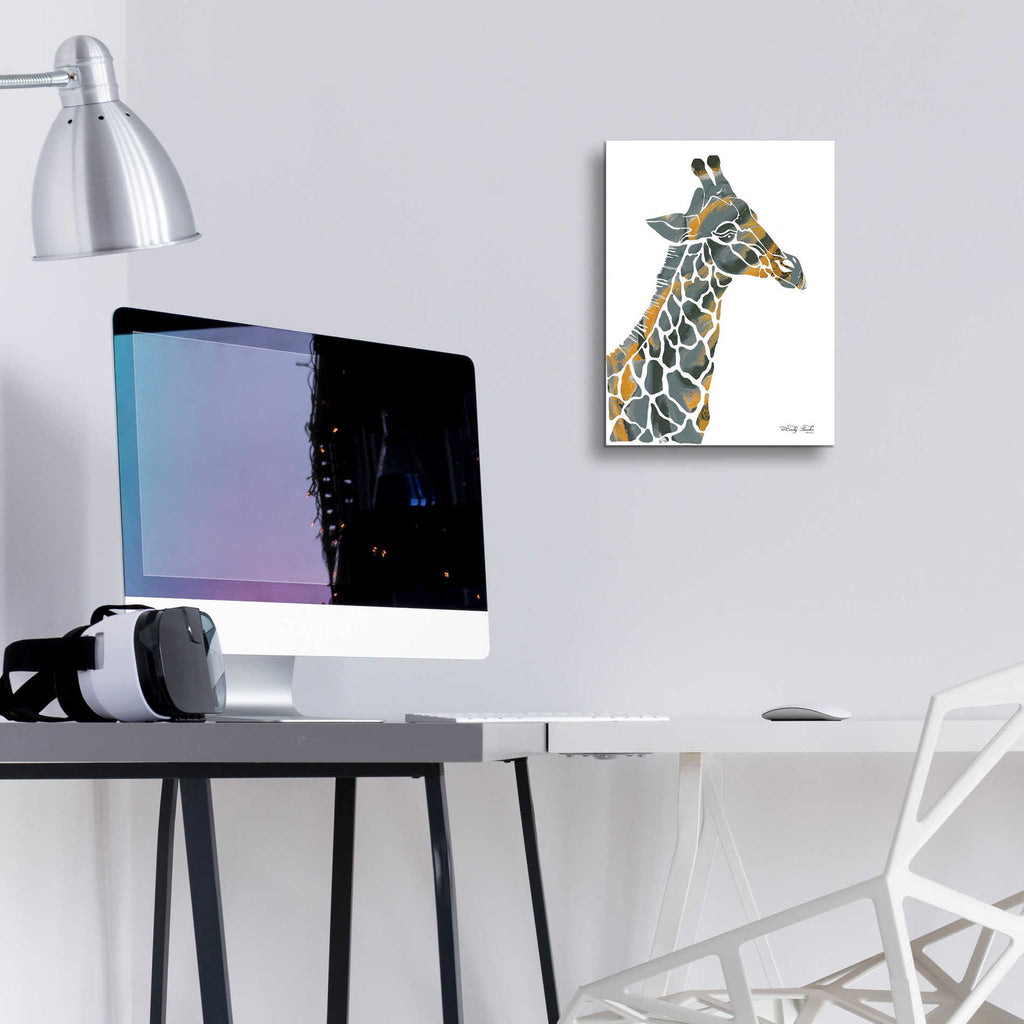 Epic Art 'Bright Giraffe I' by Cindy Jacobs, Acrylic Glass Wall Art,12x16