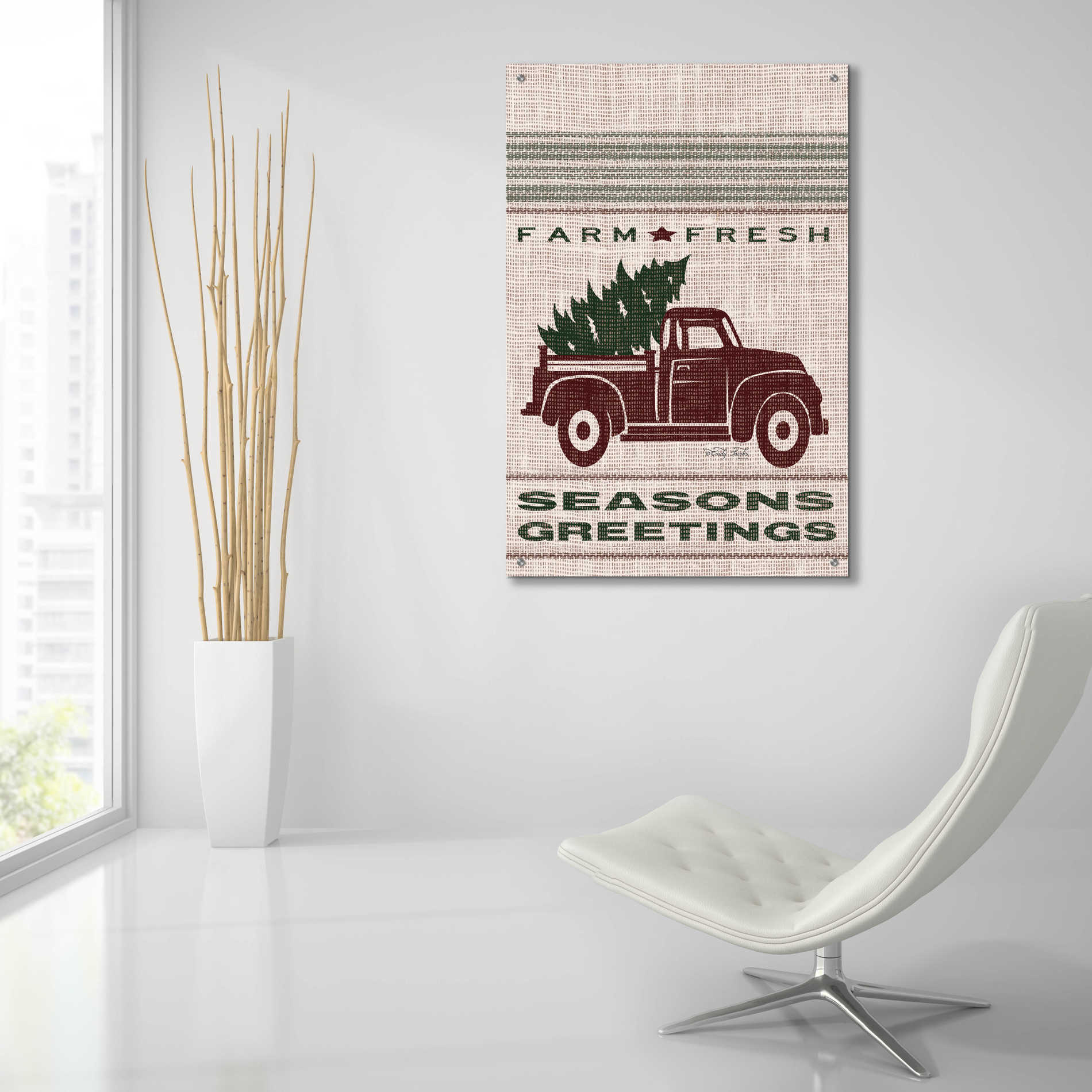 Epic Art 'Farm Fresh Seasons Greetings' by Cindy Jacobs, Acrylic Glass Wall Art,24x36