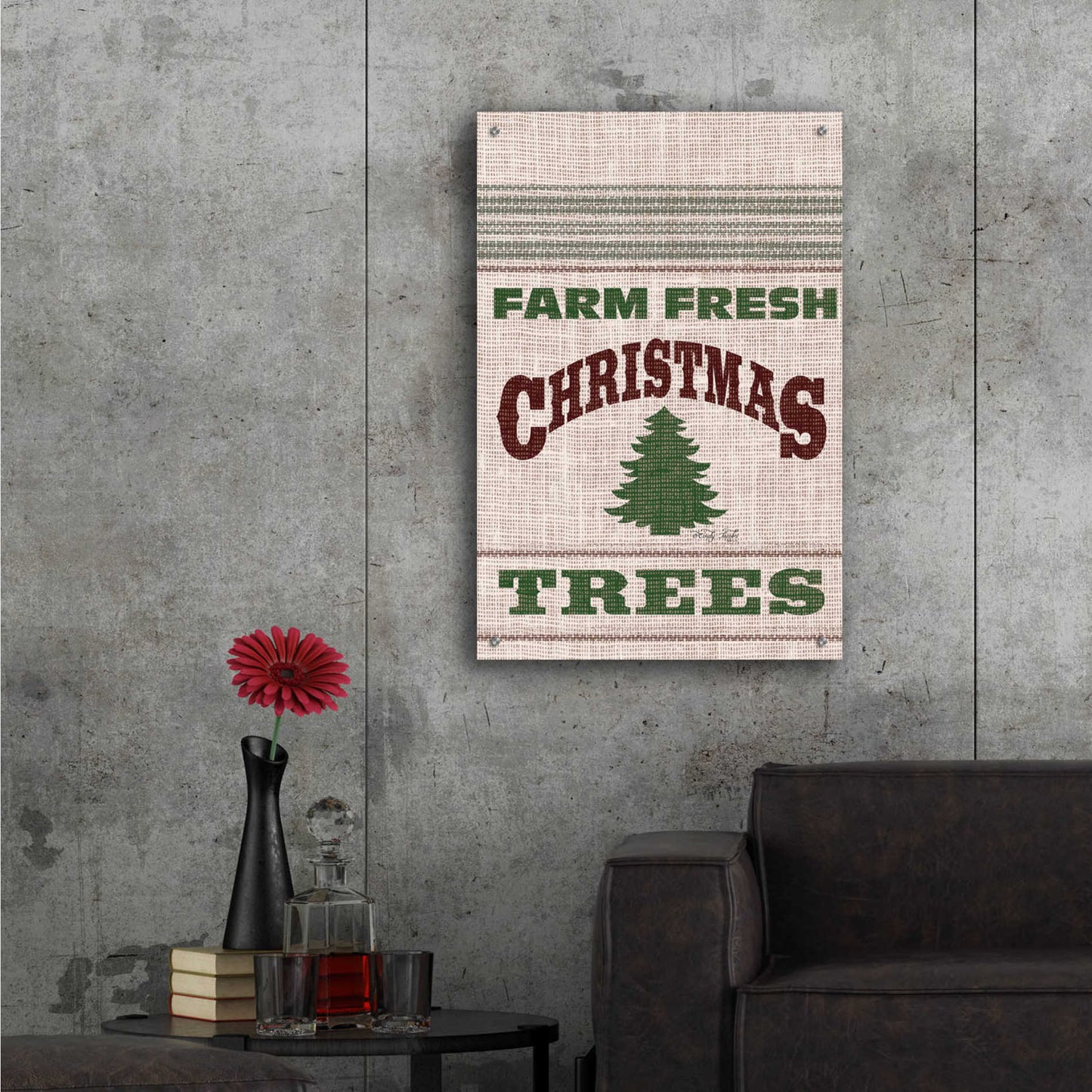 Epic Art 'Farm Fresh Christmas Trees' by Cindy Jacobs, Acrylic Glass Wall Art,24x36