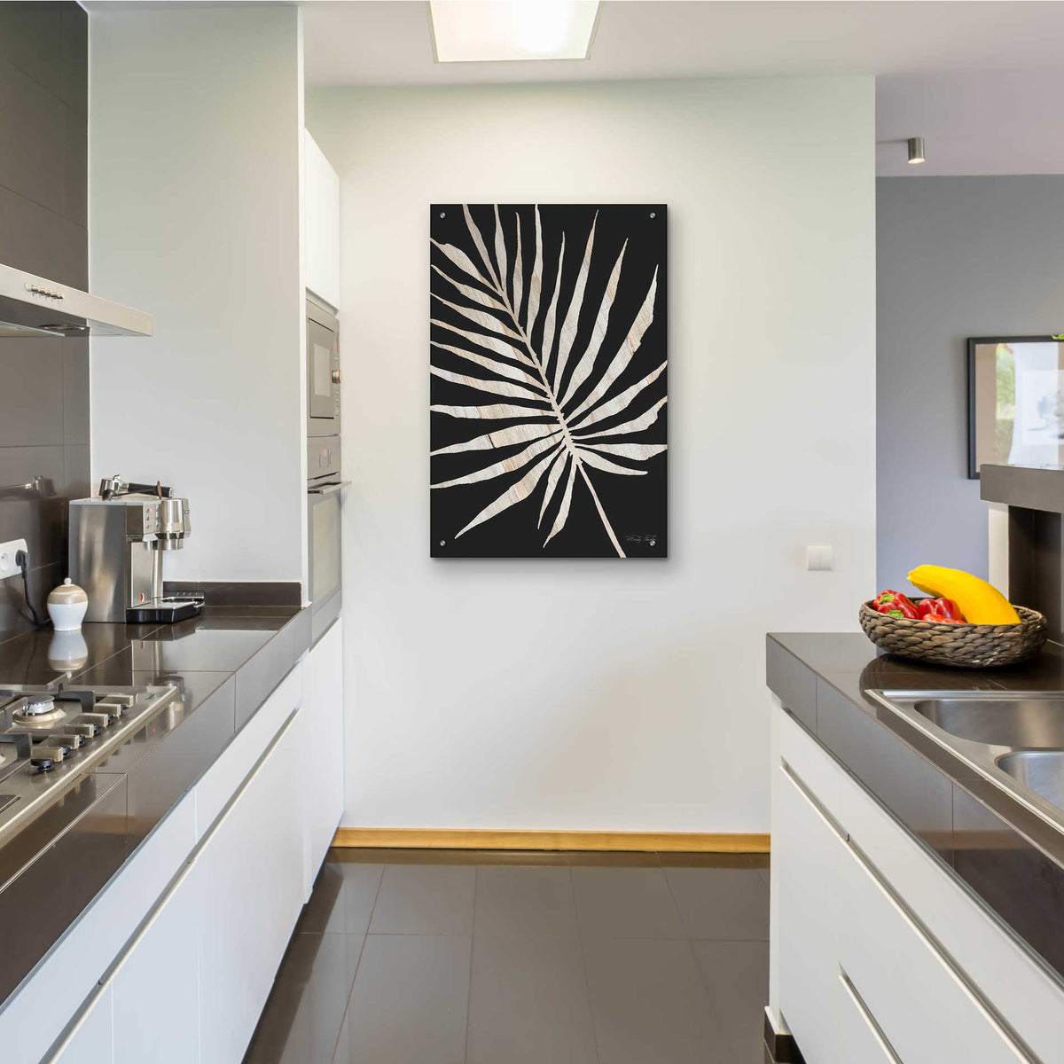Epic Art 'Palm Frond Wood Grain IV' by Cindy Jacobs, Acrylic Glass Wall Art,24x36