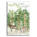 Epic Art 'Merry & Bright Deer' by Cindy Jacobs, Acrylic Glass Wall Art