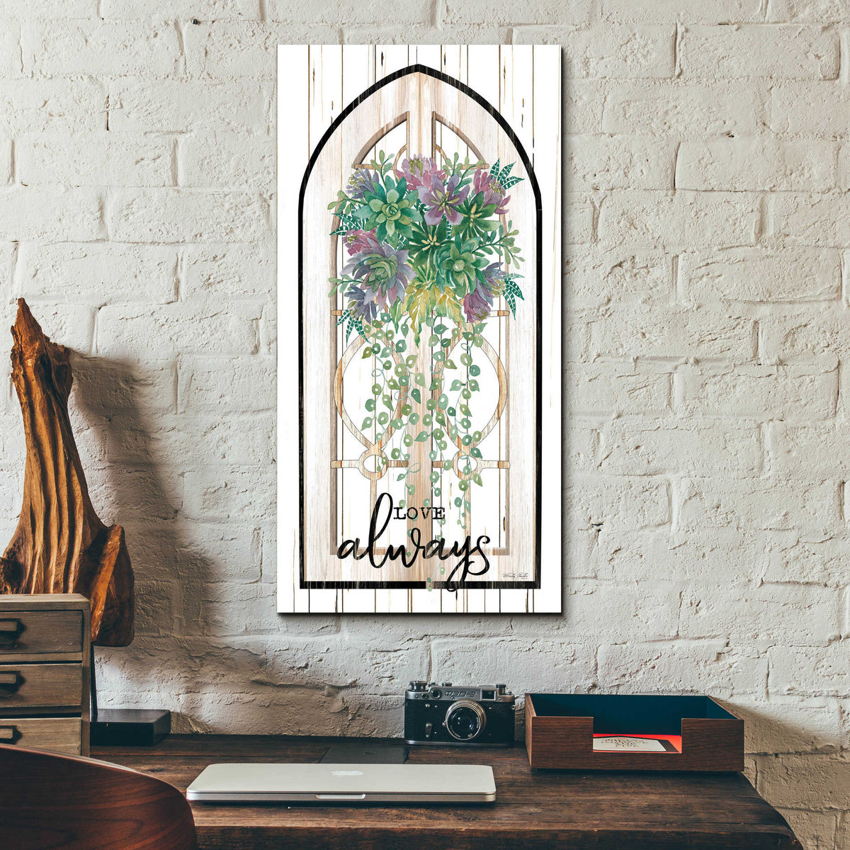 Epic Art 'Love Always' by Cindy Jacobs, Acrylic Glass Wall Art,12x24