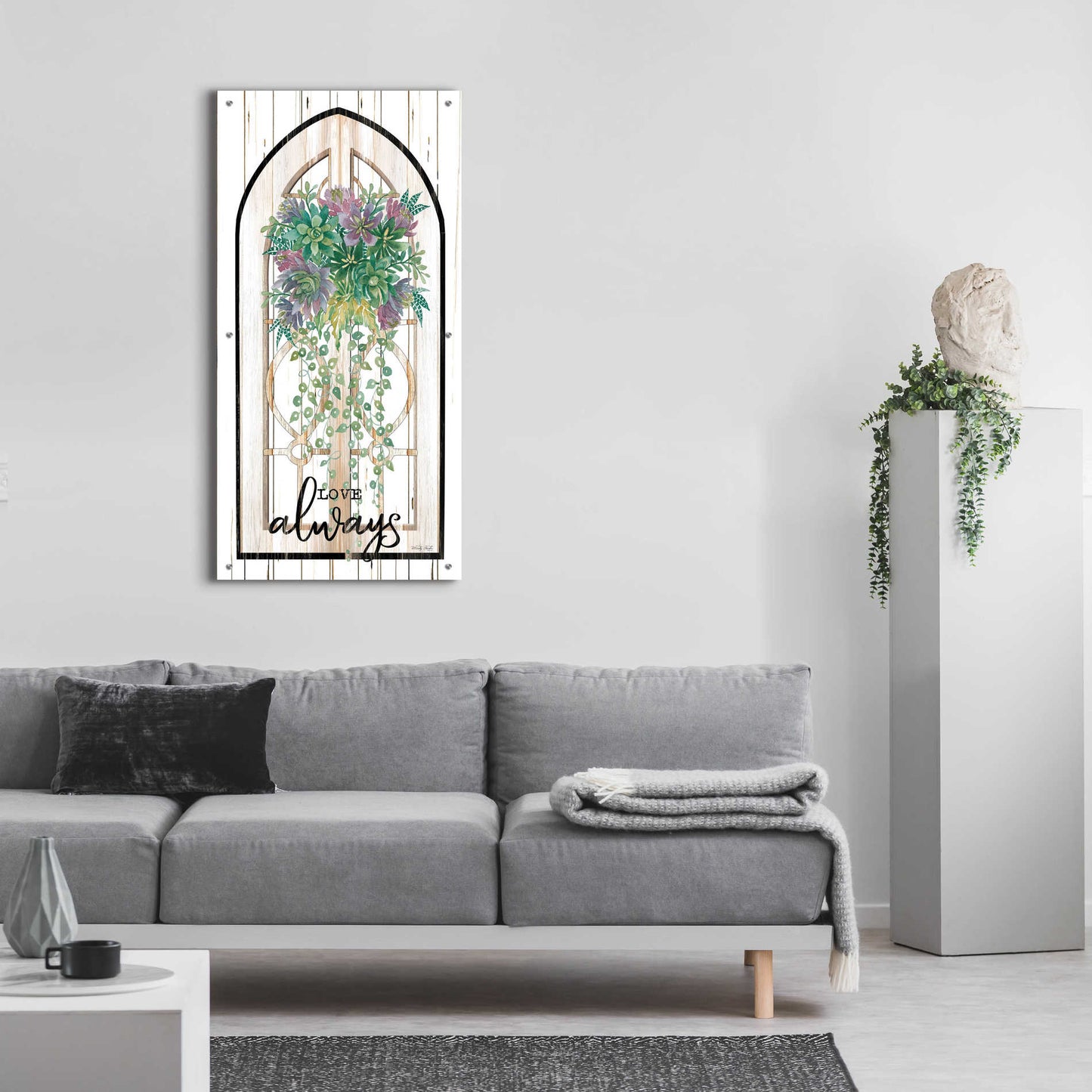 Epic Art 'Love Always' by Cindy Jacobs, Acrylic Glass Wall Art,24x48