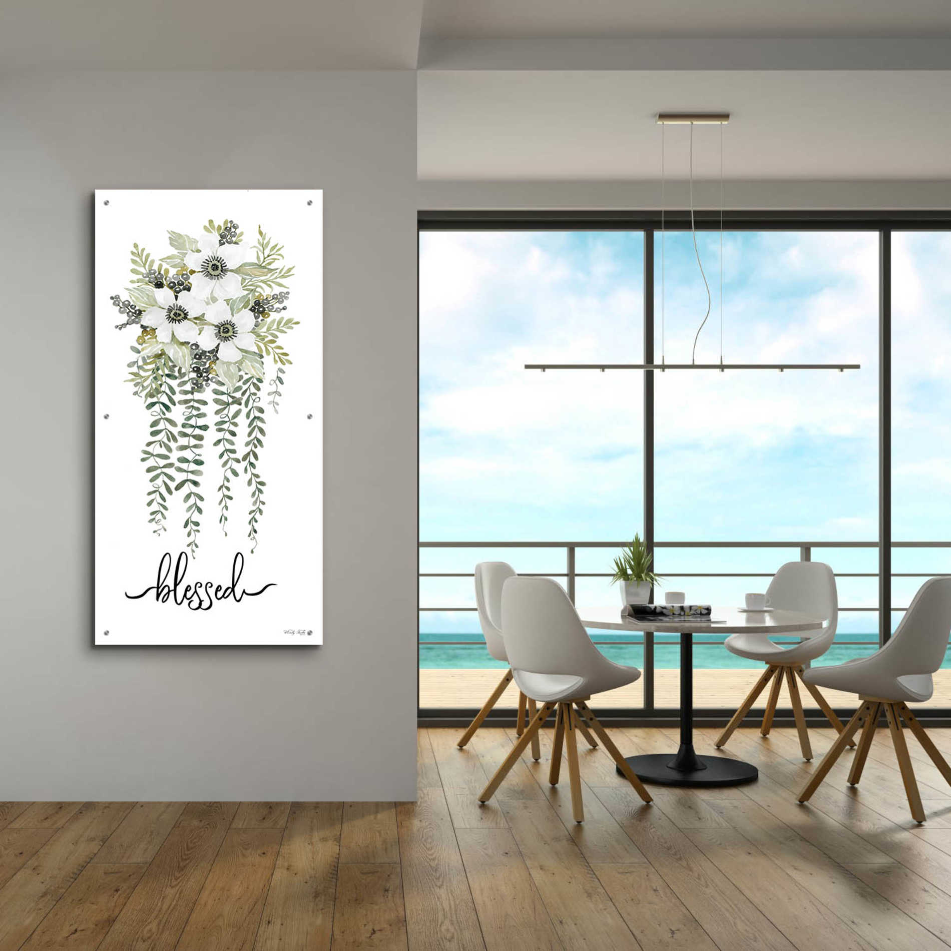 Epic Art 'Blessed' by Cindy Jacobs, Acrylic Glass Wall Art,24x48