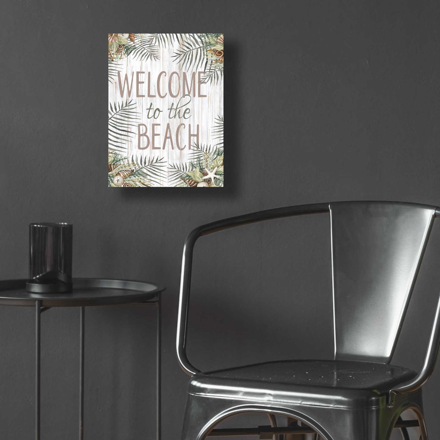 Epic Art 'Welcome to the Beach' by Cindy Jacobs, Acrylic Glass Wall Art,12x16