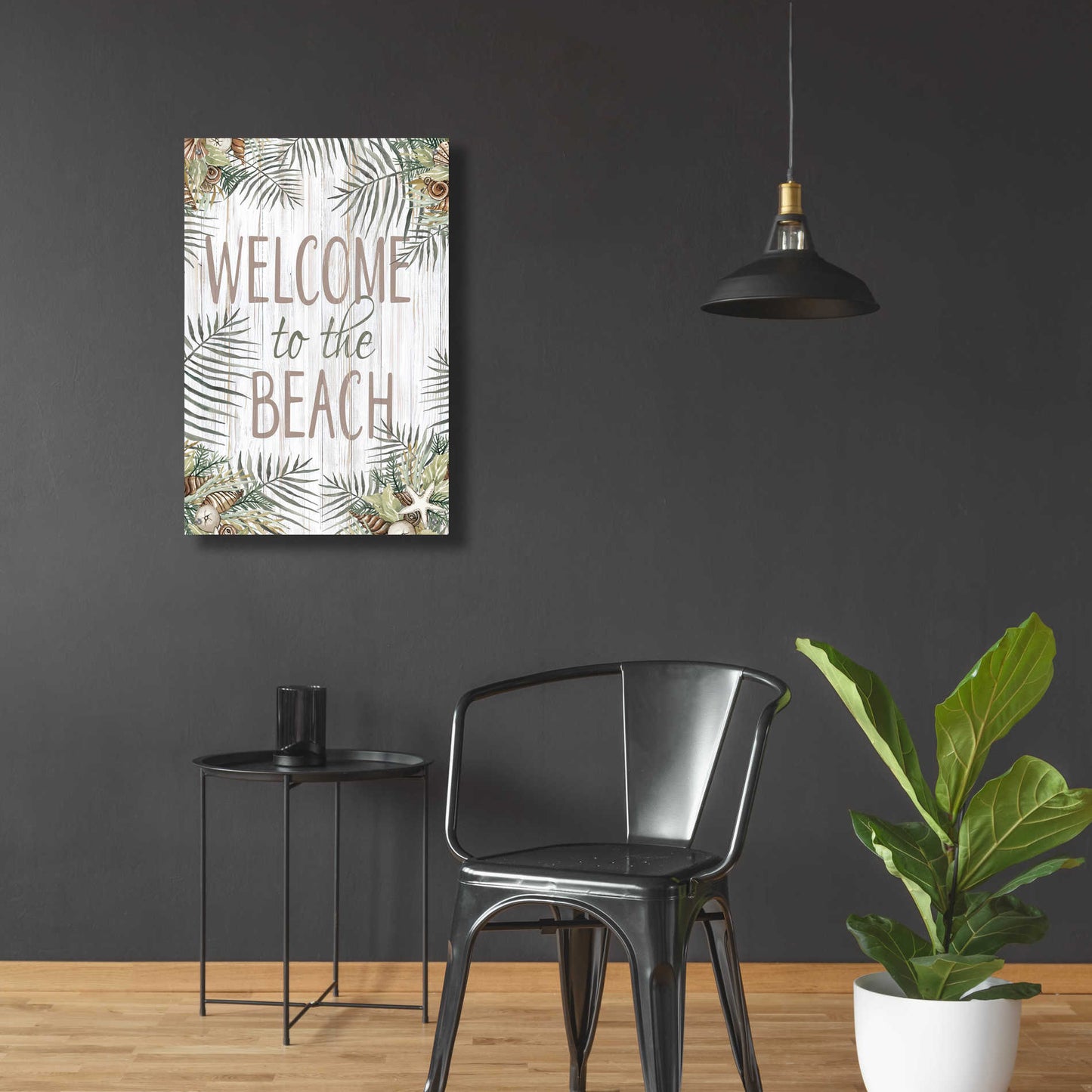 Epic Art 'Welcome to the Beach' by Cindy Jacobs, Acrylic Glass Wall Art,24x36