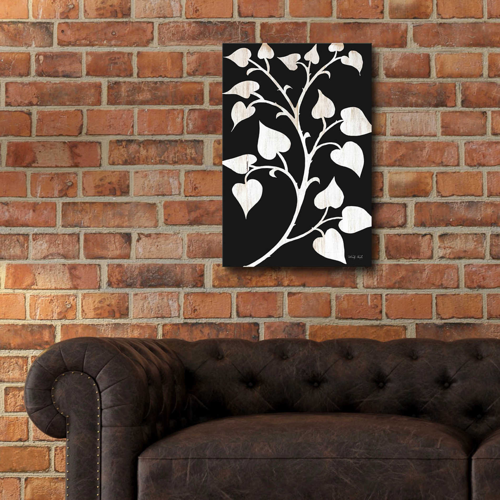 Epic Art 'Branch on Black I' by Cindy Jacobs, Acrylic Glass Wall Art,16x24