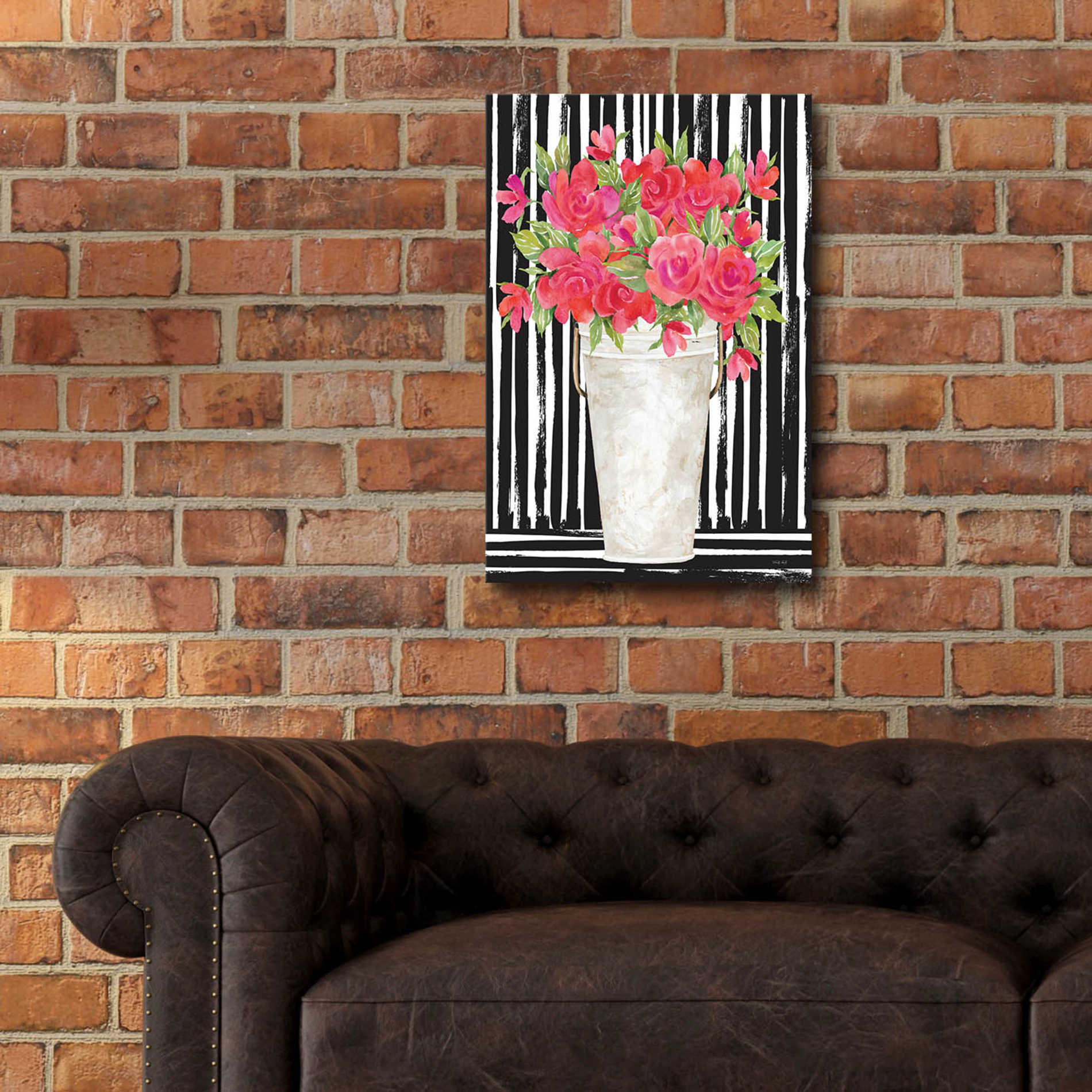 Epic Art 'Fuchsias I' by Cindy Jacobs, Acrylic Glass Wall Art,16x24