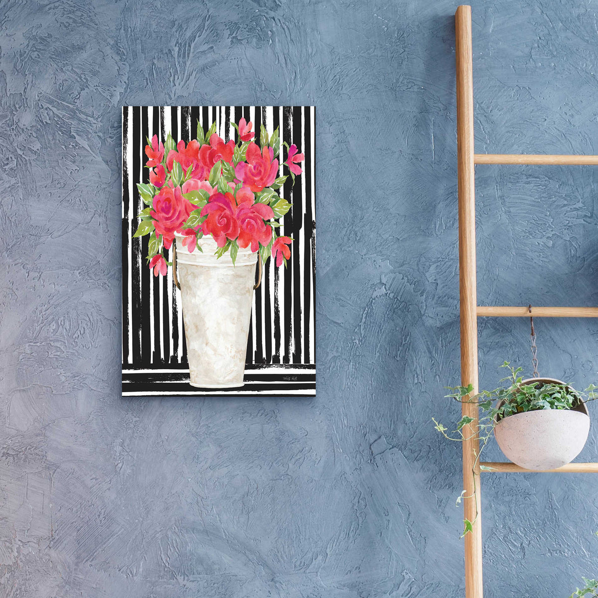 Epic Art 'Fuchsias II' by Cindy Jacobs, Acrylic Glass Wall Art,16x24