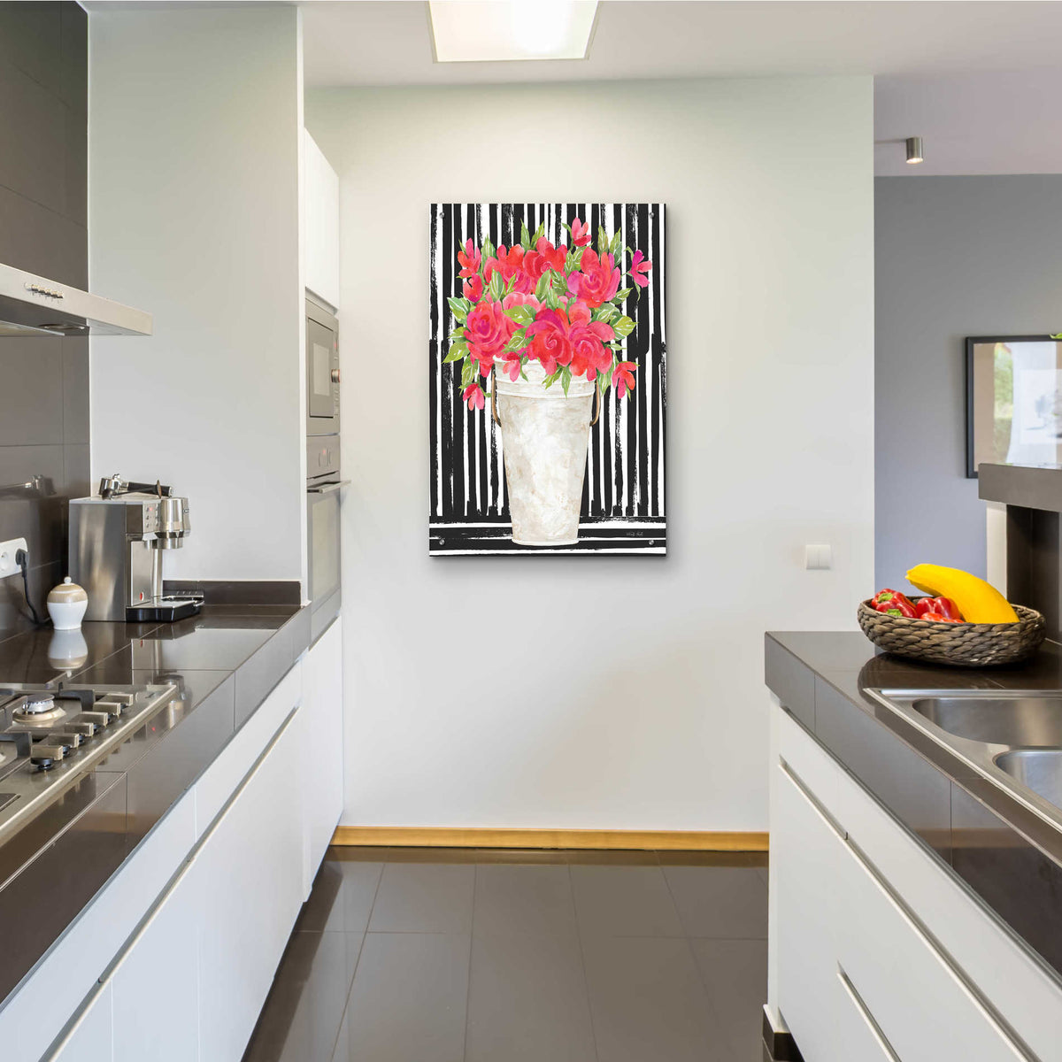 Epic Art 'Fuchsias II' by Cindy Jacobs, Acrylic Glass Wall Art,24x36