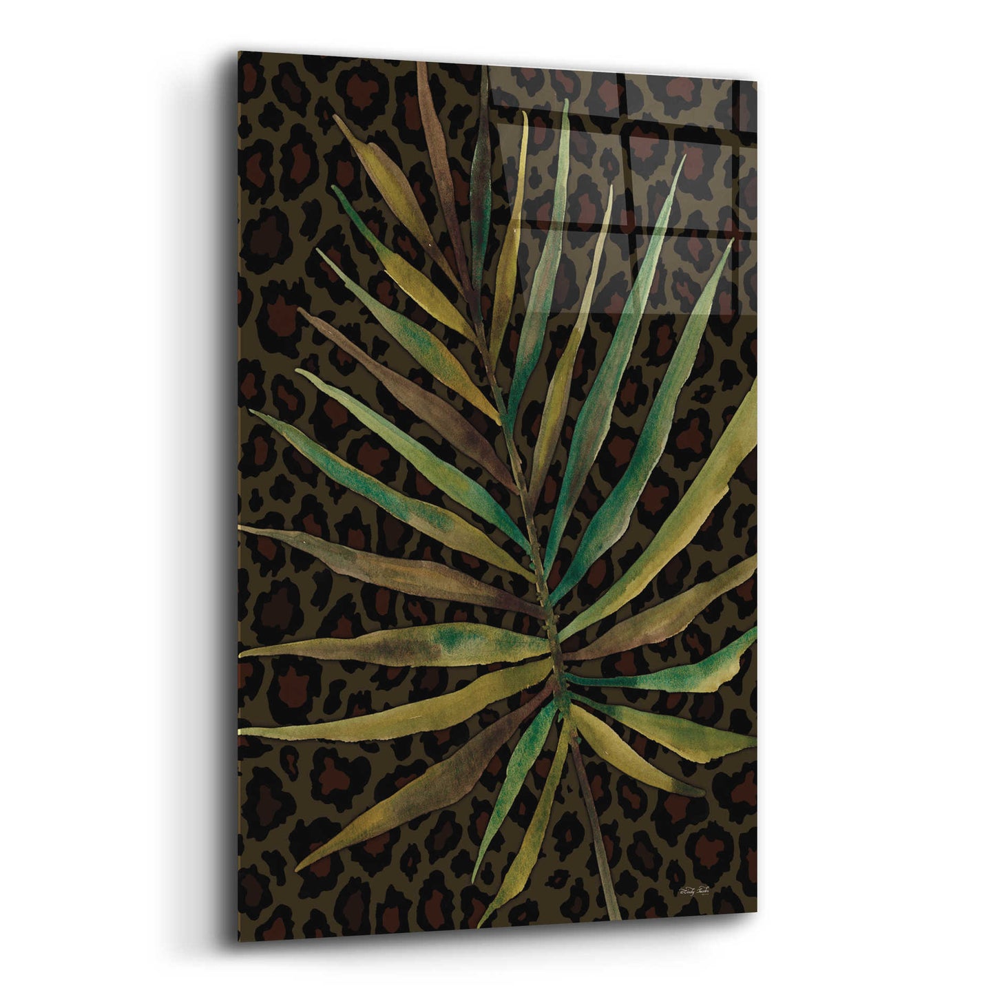 Epic Art 'Areca Leaf' by Cindy Jacobs, Acrylic Glass Wall Art,12x16